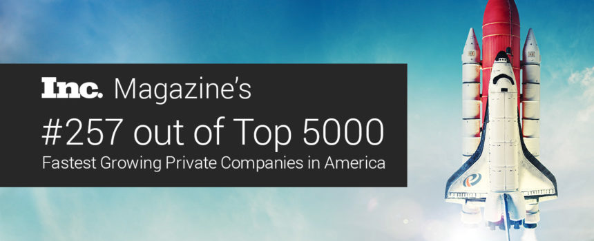 Pipeliner Ranks #257 on Inc. 5000 List of Fastest-Growing Companies