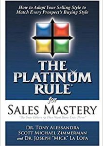 The Platinum Rule for Sales Mastery Cover