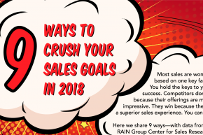 9 Ways to Crush Your Sales Goals in 2018