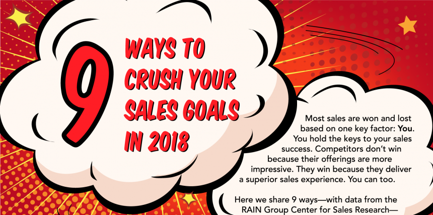 9 Ways to Crush Your Sales Goals in 2018