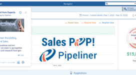 Sales POP! & Pipeliner Bring Realtime Thought Leadership To CRM Users