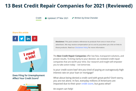 best credit repair companies