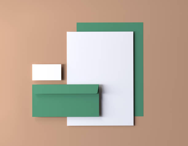 Corporate identity mockup, blank stationery set and business card