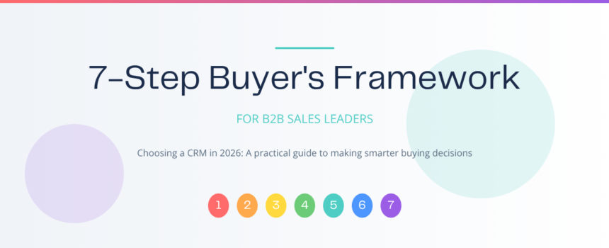 Choosing a CRM in 2026: A 7-Step Buyer’s Framework for B2B Sales Leaders