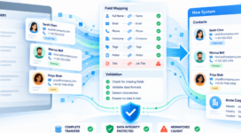 How do you migrate contacts from another system without silently losing data?