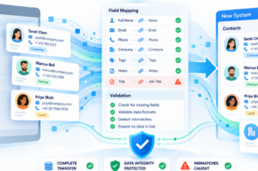 How do you migrate contacts from another system without silently losing data?